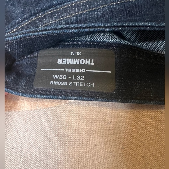 Diesel dark blue denim pants. Very stylish. Worn once. 30/32. - Picture 3 of 4